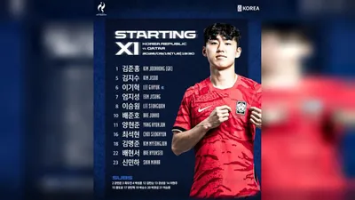 [Breaking News] Starting Lineup for Asian Games Men's U-23 Football Match Against Qatar