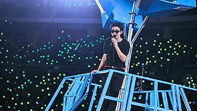 Lim Young-woong colors Goyang with sky-blue waves... Splendid fireworks and drone show